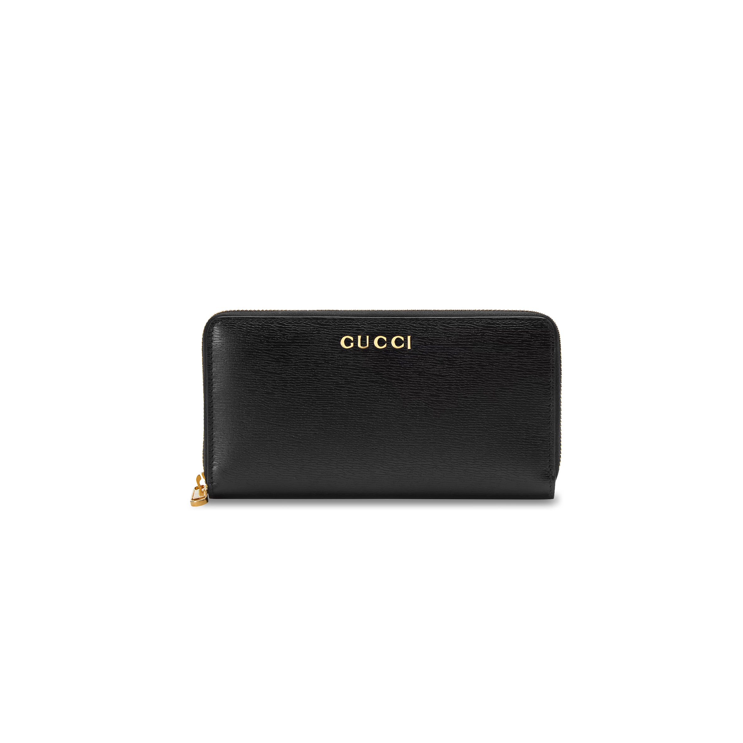 GUCCI ZIP AROUND WALLET WITH GUCCI SCRIPT 772642 (20*12.5*4cm)